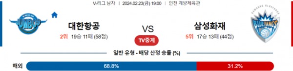 2024-02-23 대한항공 vs 삼성화재