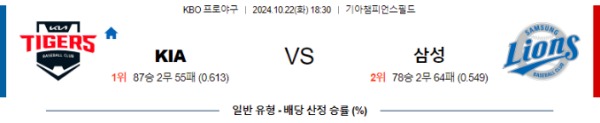 2024-10-22 KIA vs 삼성