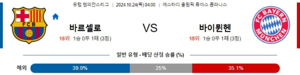 2024-10-24 바르셀로나 vs 바이에른뮌헨