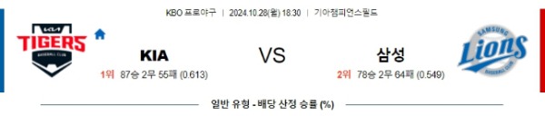 2024-10-28 KIA vs 삼성