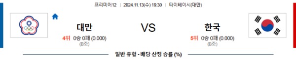 2024-11-13 대만 vs 한국