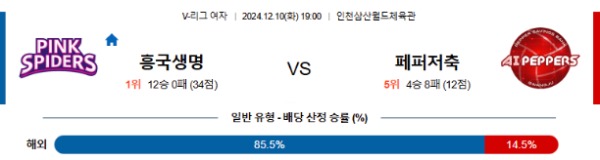 2024-12-10 흥국생명 vs 페퍼저축은행